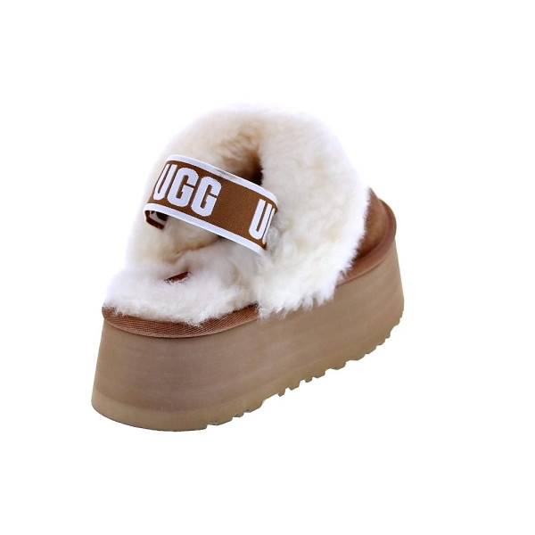 Zuecos Ugg zapatos Mujer modelo Funkette Marrón Elástico