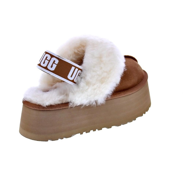 Zuecos Ugg zapatos Mujer modelo Funkette Marrón Elástico