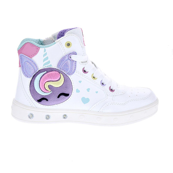 Zapatillas botas Geox zapatos Niña modelo Skylin Blanco 