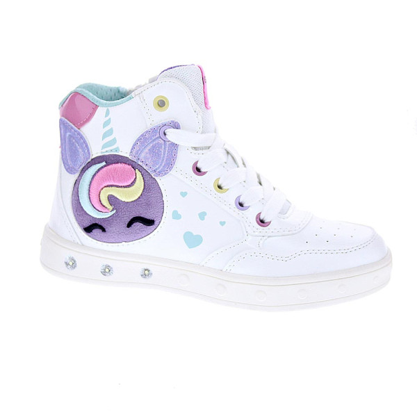 Zapatillas botas Geox zapatos Niña modelo Skylin Blanco 