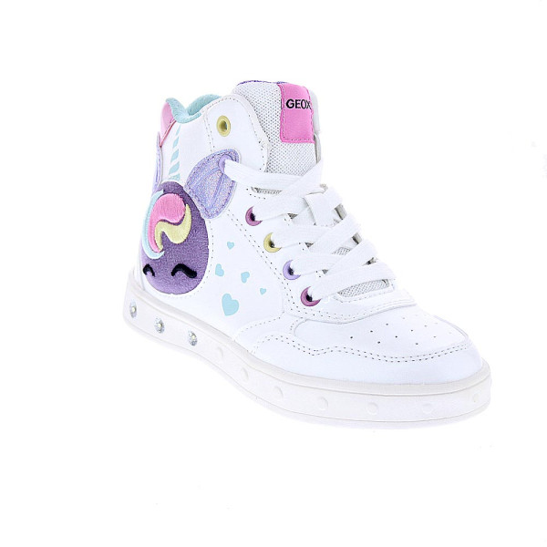 Zapatillas botas Geox zapatos Niña modelo Skylin Blanco 