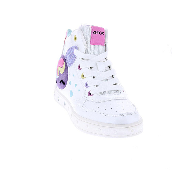 Zapatillas botas Geox zapatos Niña modelo Skylin Blanco 