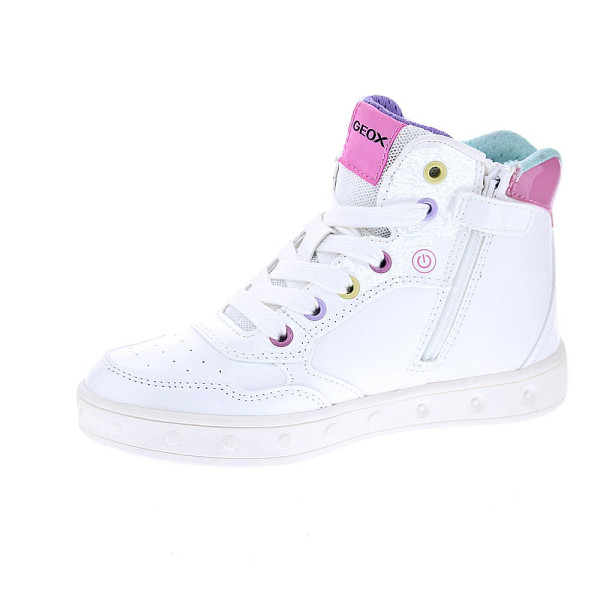 Zapatillas botas Geox zapatos Niña modelo Skylin Blanco 