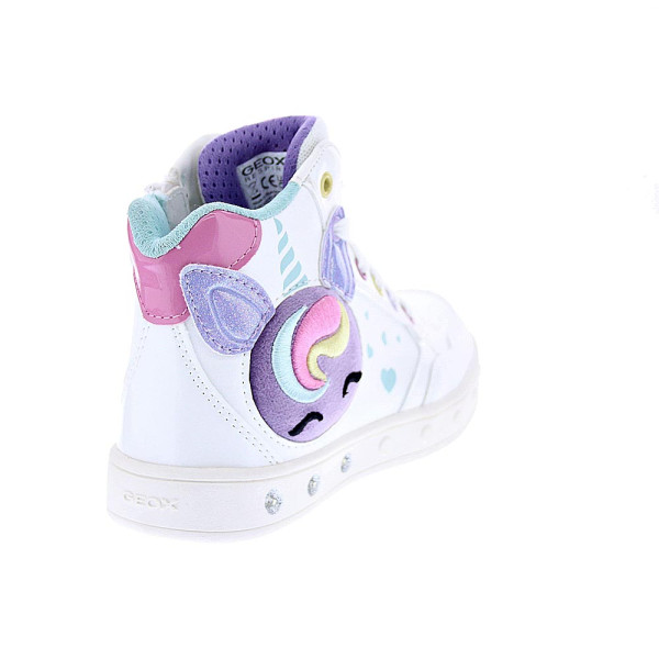 Zapatillas botas Geox zapatos Niña modelo Skylin Blanco 