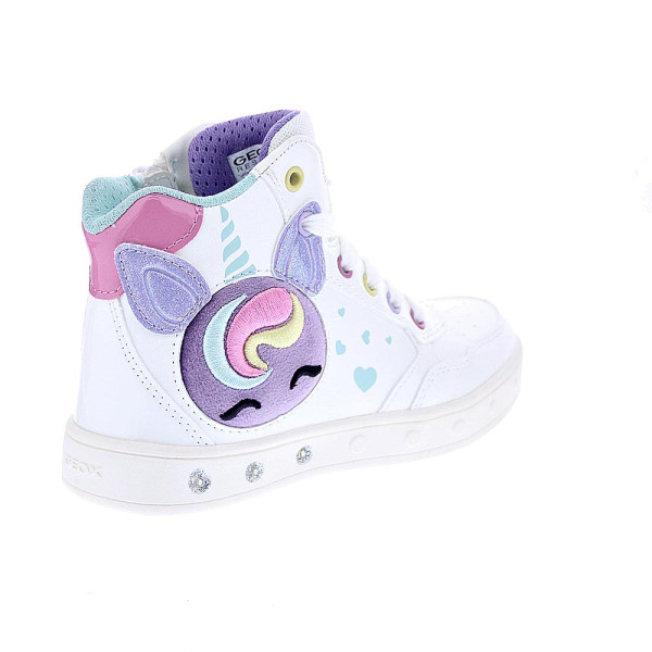 Zapatillas botas Geox zapatos Niña modelo Skylin Blanco 