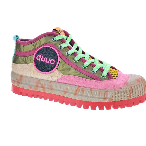 Zapatillas botas Duuo zapatos Mujer modelo Col Cover Folck PLus 84 Beige Cordón