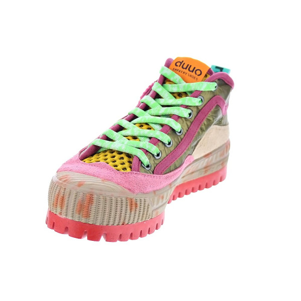 Zapatillas botas Duuo zapatos Mujer modelo Col Cover Folck PLus 84 Beige Cordón