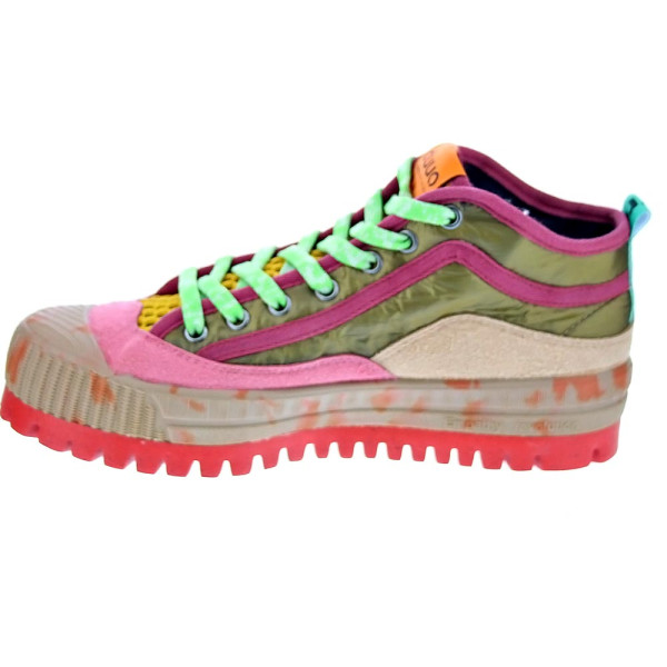 Zapatillas botas Duuo zapatos Mujer modelo Col Cover Folck PLus 84 Beige Cordón