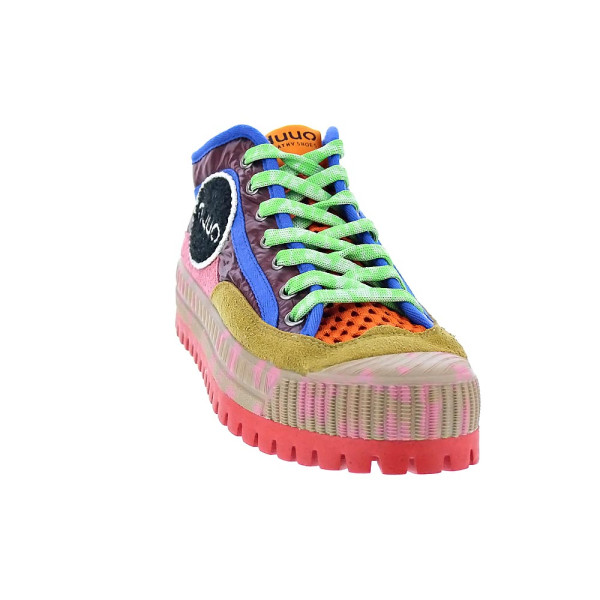 Zapatillas botas Duuo zapatos Mujer modelo Col Vover Folck PLus 84 Beige Cordón