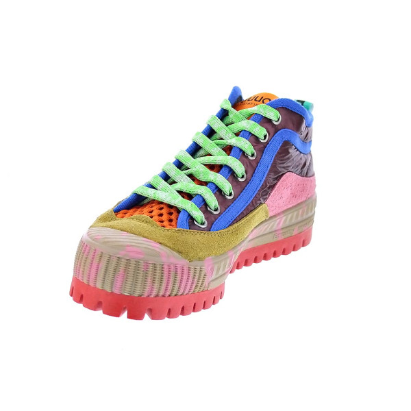 Zapatillas botas Duuo zapatos Mujer modelo Col Vover Folck PLus 84 Beige Cordón