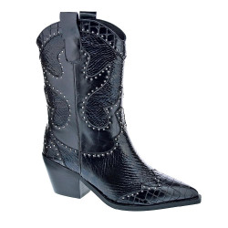 Botines Noa Harmon zapatos Mujer modelo Campera 09772 Negro Cremallera 2
