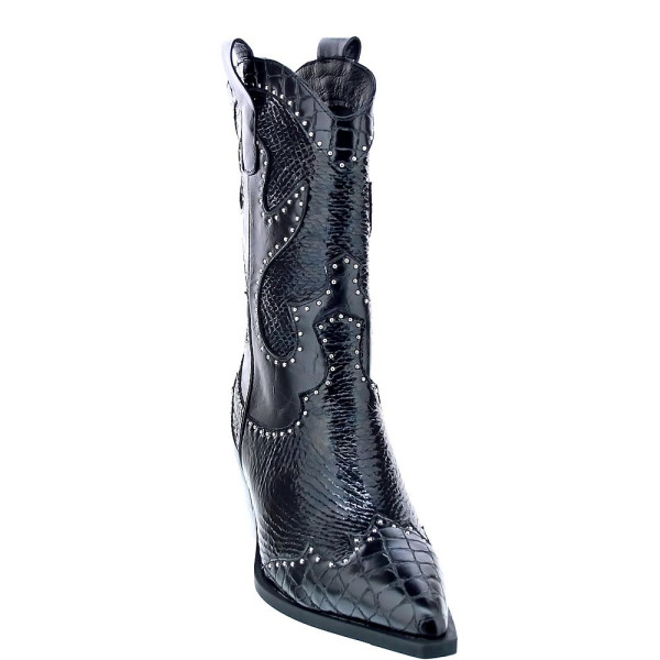 Botines Noa Harmon zapatos Mujer modelo Campera 09772 Negro Cremallera