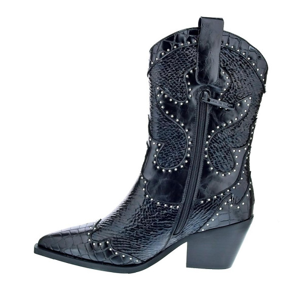 Botines Noa Harmon zapatos Mujer modelo Campera 09772 Negro Cremallera