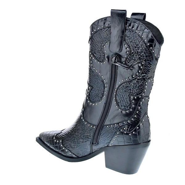 Botines Noa Harmon zapatos Mujer modelo Campera 09772 Negro Cremallera