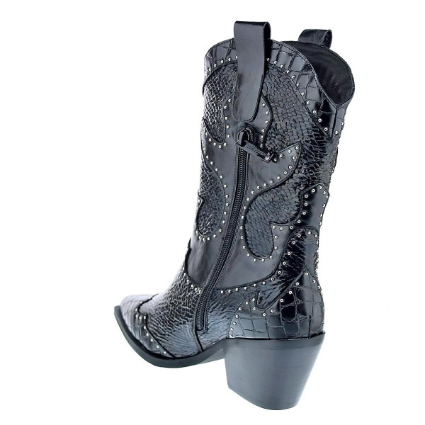 Botines Noa Harmon zapatos Mujer modelo Campera 09772 Negro Cremallera