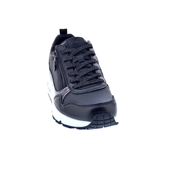 Zapatillas Skechers zapatos Mujer modelo Uno Metallic Sliders Negro Elástico