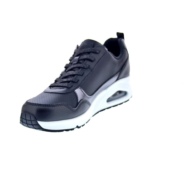 Zapatillas Skechers zapatos Mujer modelo Uno Metallic Sliders Negro Elástico