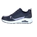 Zapatillas Skechers zapatos Mujer modelo Uno Metallic Sliders Negro Elástico