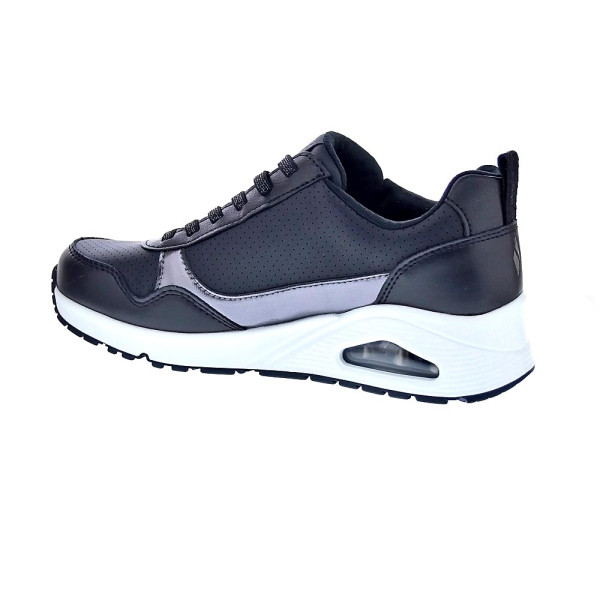 Zapatillas Skechers zapatos Mujer modelo Uno Metallic Sliders Negro Elástico