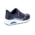 Zapatillas Skechers zapatos Mujer modelo Uno Metallic Sliders Negro Elástico