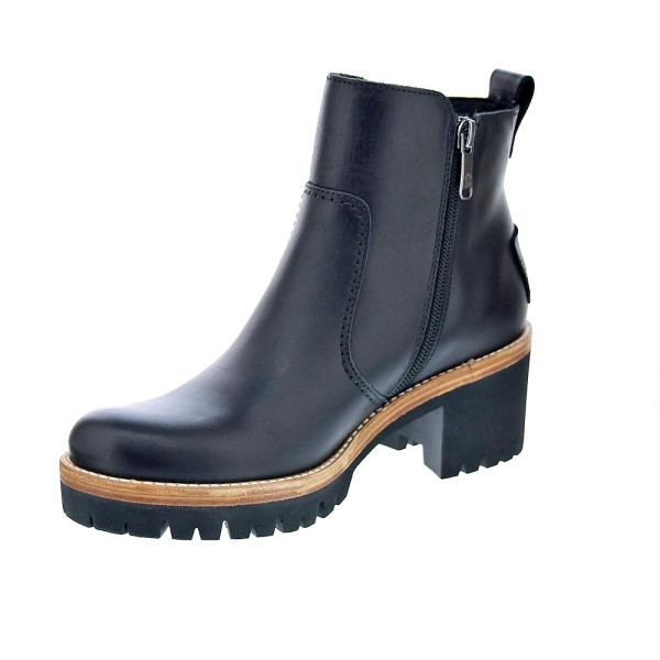 Botines Panama Jack zapatos Mujer modelo Pauline B11 Negro Cremallera