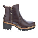Botines Panama Jack zapatos Mujer modelo Pauline B15 Marrón Cremallera