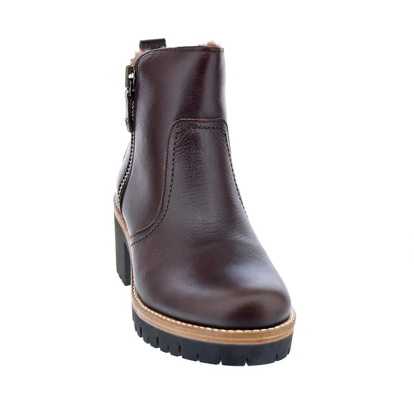 Botines Panama Jack zapatos Mujer modelo Pauline B15 Marrón Cremallera