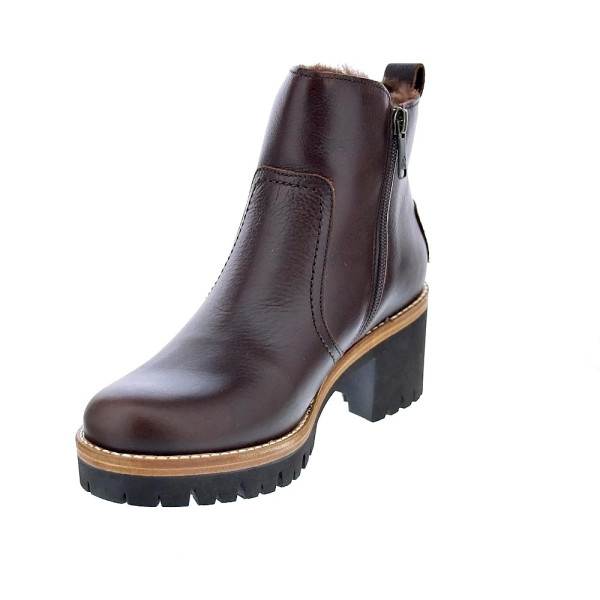 Botines Panama Jack zapatos Mujer modelo Pauline B15 Marrón Cremallera