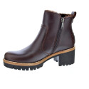 Botines Panama Jack zapatos Mujer modelo Pauline B15 Marrón Cremallera