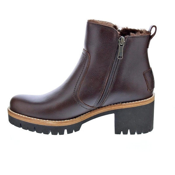 Botines Panama Jack zapatos Mujer modelo Pauline B15 Marrón Cremallera