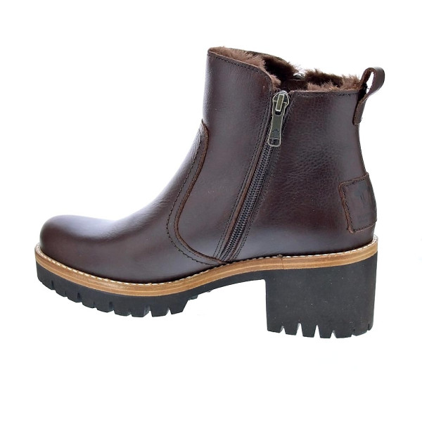 Botines Panama Jack zapatos Mujer modelo Pauline B15 Marrón Cremallera