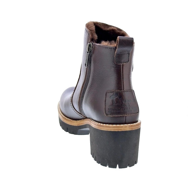 Botines Panama Jack zapatos Mujer modelo Pauline B15 Marrón Cremallera