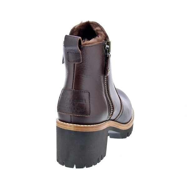 Botines Panama Jack zapatos Mujer modelo Pauline B15 Marrón Cremallera