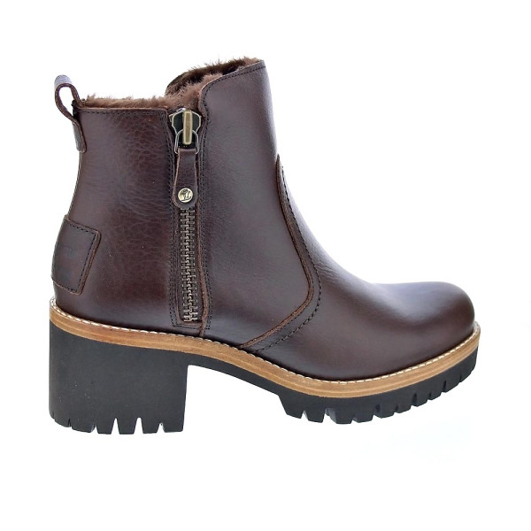Botines Panama Jack zapatos Mujer modelo Pauline B15 Marrón Cremallera