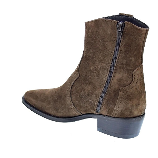 Botines Alpe zapatos Mujer modelo Camperos 25481133 Marrón Cremallera