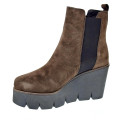 Botines Alpe zapatos Mujer modelo 45491133 Marrón Elástico