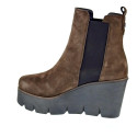 Botines Alpe zapatos Mujer modelo 45491133 Marrón Elástico