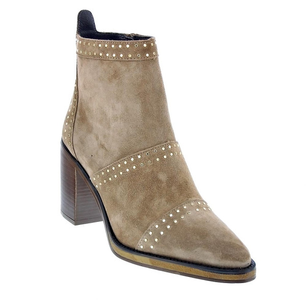 Botines Alpe zapatos Mujer modelo 54491109 Beige Cremallera