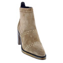 Botines Alpe zapatos Mujer modelo 54491109 Beige Cremallera