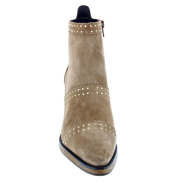Botines Alpe zapatos Mujer modelo 54491109 Beige Cremallera