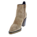 Botines Alpe zapatos Mujer modelo 54491109 Beige Cremallera