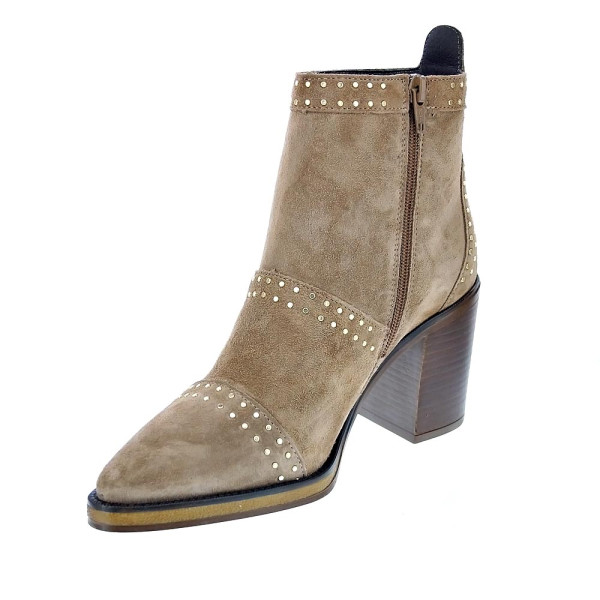 Botines Alpe zapatos Mujer modelo 54491109 Beige Cremallera