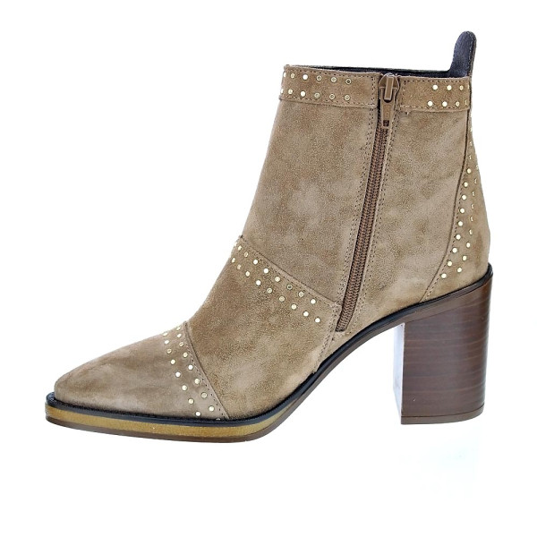 Botines Alpe zapatos Mujer modelo 54491109 Beige Cremallera