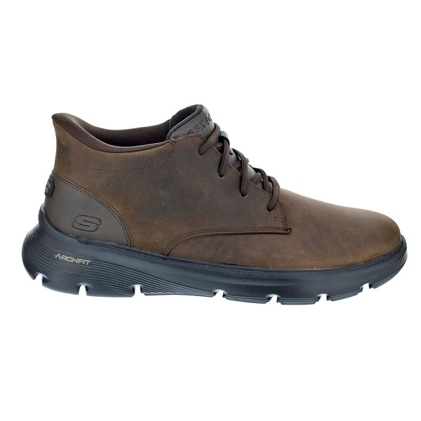 Botines Skechers zapatos Hombre modelo Arch Fit Garza Marrón 