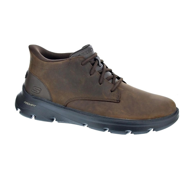 Botines Skechers zapatos Hombre modelo Arch Fit Garza Marrón 