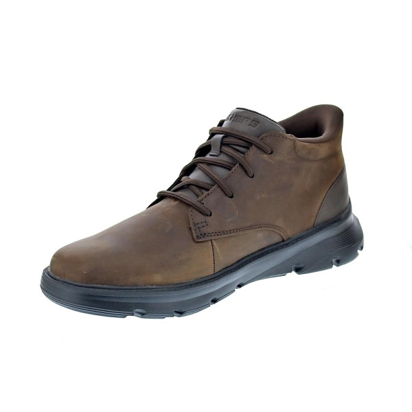 Botines Skechers zapatos Hombre modelo Arch Fit Garza Marrón 