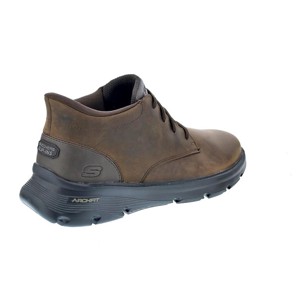 Botines Skechers zapatos Hombre modelo Arch Fit Garza Marrón 