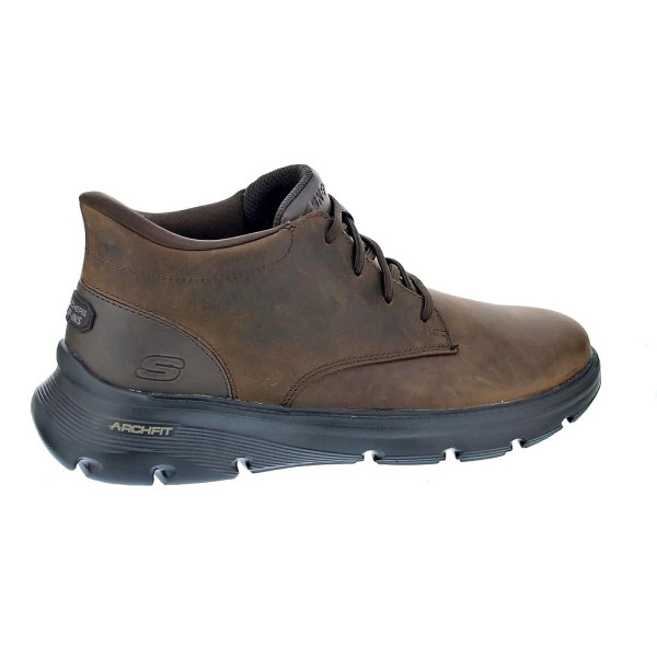 Botines Skechers zapatos Hombre modelo Arch Fit Garza Marrón 
