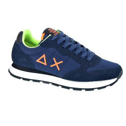 Zapatillas Sun68 AX zapatos Hombre modelo Tom Fluo Azul Cordón 2