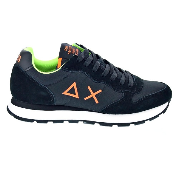 Zapatillas Sun68 AX zapatos Hombre modelo Tom Fluo Negro Cordón